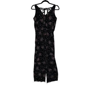 LOFT PETITES NWT! Women’s Sleeveless Jumpsuit Cherry Blossom Floral BlkPink XXSP